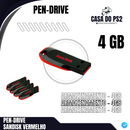 PEN-DRIVE SANDISK VERMELHO [ARMAZENAMENTO - 4GB] - CASA DO PS2